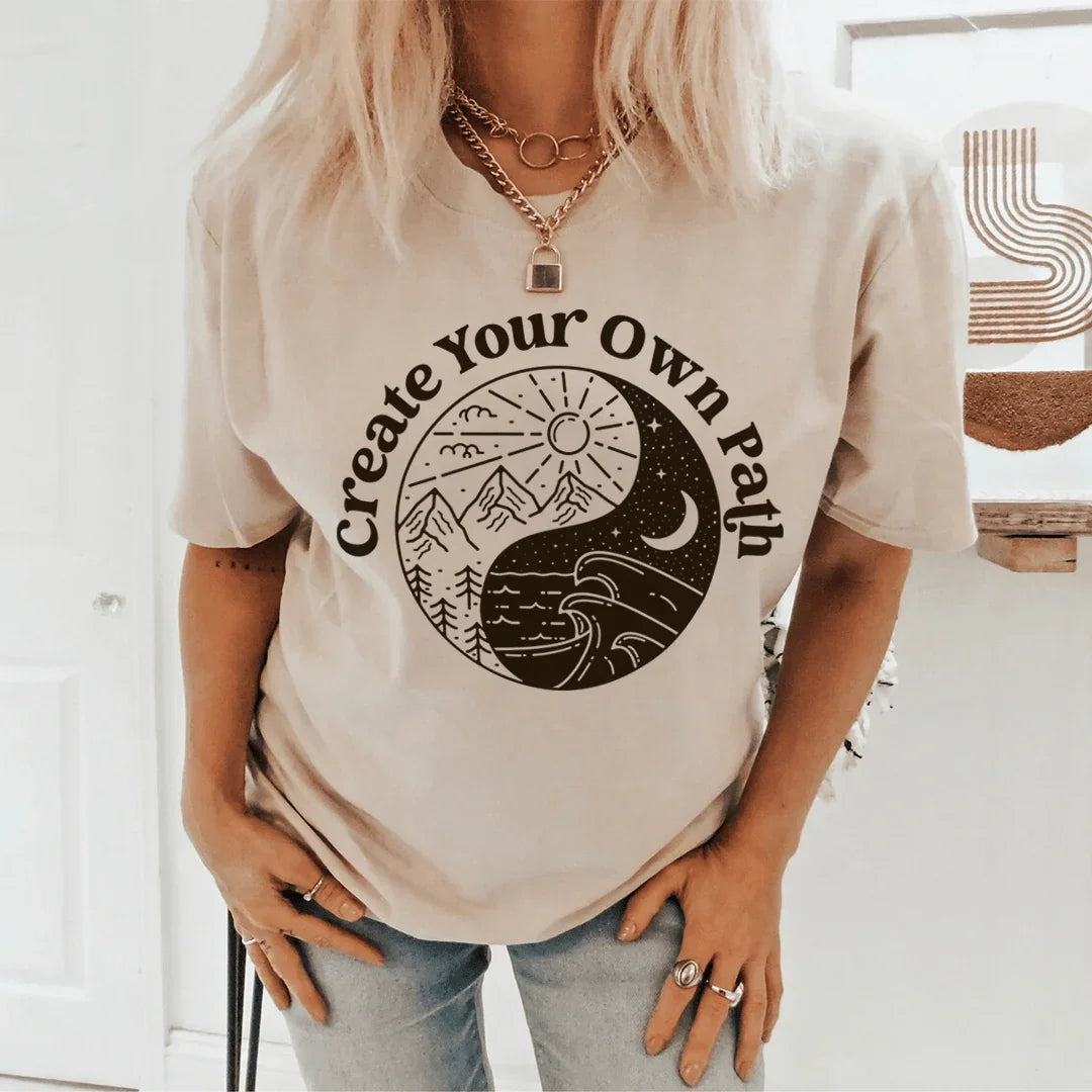 Create Your Own Path Tee Peachy Sunday