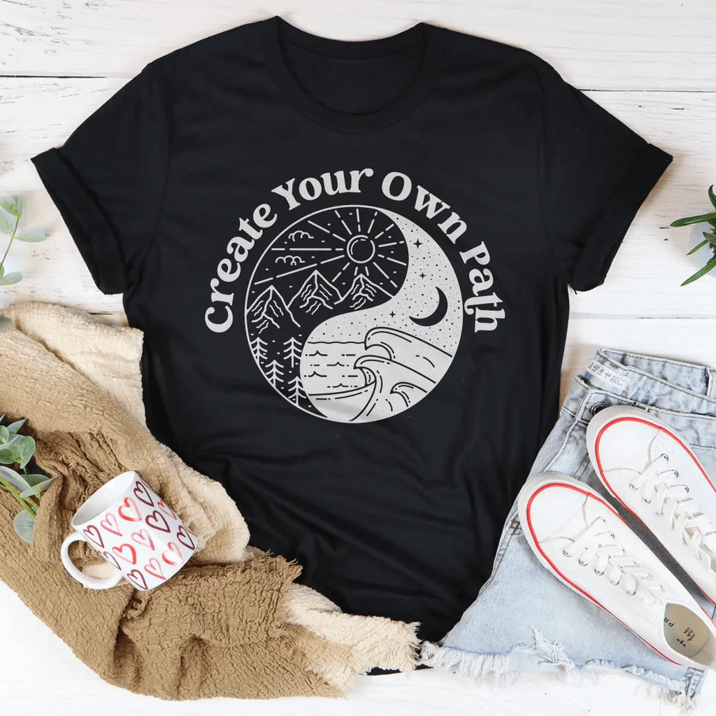 Create Your Own Path Tee Peachy Sunday
