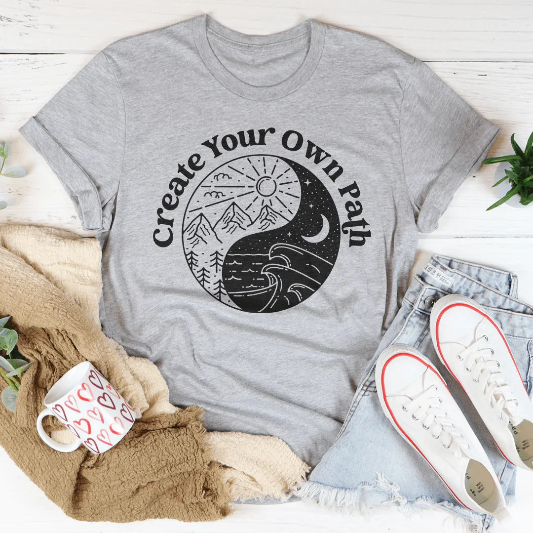 Create Your Own Path Tee Peachy Sunday
