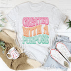 Created With A Purpose Tee Peachy Sunday