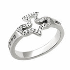 CZ Dove Ring KingdomWear
