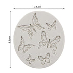 Creative Butterfly Shape Silicone Mold Fondant Candle Mould Resin Molds Homemade Cake Decorate Kitchen Accessories Food Grade Silicone Fondant Mold Reusable Ice Candy Mold Stevvex