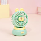 Creative Cartoon Bear Desktop Mini Fans Big Wind Desktop Portable USB Charging Handheld Fan Portable Air Conditioning Handheld Cooling Fan Charging Usb Fan Portable Handheld Fan