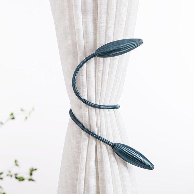 Creative Curtain Buckle Rope European Style Wild Curtain Tie Rings Window Straps For Living Room Home Decoration Accessories Curtain Tiebacks Clips Creative Window Drape Twist Tie Backs European Style Custom Made Curtain Holders Decorative Stevvex