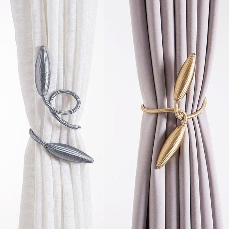 Creative Curtain Buckle Rope European Style Wild Curtain Tie Rings Window Straps For Living Room Home Decoration Accessories Curtain Tiebacks Clips Creative Window Drape Twist Tie Backs European Style Custom Made Curtain Holders Decorative Stevvex