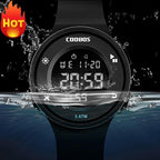 Creative Design Boys Watches Waterproof Unique Removable Strap Watch For Mens Led Digital Wrist Watches Sports Large Face Waterproof Wrist Watches For Men With Stopwatch Alarm Stevvex
