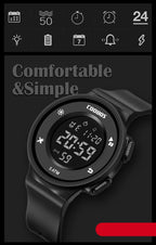 Creative Design Boys Watches Waterproof Unique Removable Strap Watch For Mens Led Digital Wrist Watches Sports Large Face Waterproof Wrist Watches For Men With Stopwatch Alarm Stevvex