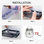 Creative Drill Free Soap Dish Holder Wall Mounted Storage Rack Toilet Soap Box Sponge Dish Bathroom Accessories Soap Dish Holder with Loofah Bath Sponge Towel Razor Holder for Bathroom Shower Kitchen Adhesive Wall Mounted No Drilling Stevvex