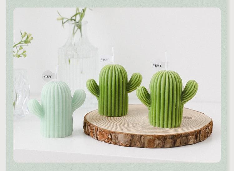 Creative Handmade Cactus Candle Pack Cactus Candles Handmade Delicate Succulent Cactus Candles Flameless Tea Lights Candle Aromatherapy For Decor Birth Photo Props Aromatherapy Candle Ornaments Soy Wax Aromatherapy Small Candles Scented Relaxing Candles Stevvex