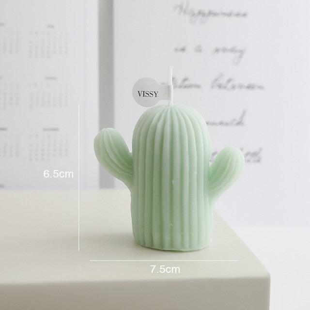 Creative Handmade Cactus Candle Pack Cactus Candles Handmade Delicate Succulent Cactus Candles Flameless Tea Lights Candle Aromatherapy For Decor Birth Photo Props Aromatherapy Candle Ornaments Soy Wax Aromatherapy Small Candles Scented Relaxing Candles Stevvex