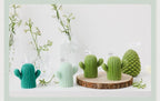 Creative Handmade Cactus Candle Pack Cactus Candles Handmade Delicate Succulent Cactus Candles Flameless Tea Lights Candle Aromatherapy For Decor Birth Photo Props Aromatherapy Candle Ornaments Soy Wax Aromatherapy Small Candles Scented Relaxing Candles Stevvex
