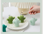 Creative Handmade Cactus Candle Pack Cactus Candles Handmade Delicate Succulent Cactus Candles Flameless Tea Lights Candle Aromatherapy For Decor Birth Photo Props Aromatherapy Candle Ornaments Soy Wax Aromatherapy Small Candles Scented Relaxing Candles Stevvex