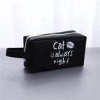 Creative Leather Black Large Capacity  Pencil Pouch For Students Unique Colors Stationery Office Pencil Cases Stevvex