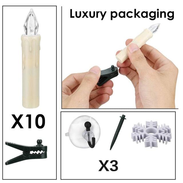 Creative LED Candle Lamp Simulation Flame Tea Light Home Birthday Christmas Candle Battery Operated Flameless LED Candles Lights Ideal For Thanksgiving Table Christmas Home Dec Party Wedding Candles Safety Home Decoration Stevvex