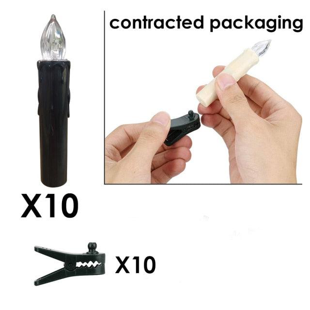 Creative LED Candle Lamp Simulation Flame Tea Light Home Birthday Christmas Candle Battery Operated Flameless LED Candles Lights Ideal For Thanksgiving Table Christmas Home Dec Party Wedding Candles Safety Home Decoration Stevvex