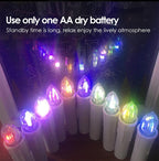 Creative LED Candle Lamp Simulation Flame Tea Light Home Birthday Christmas Candle Battery Operated Flameless LED Candles Lights Ideal For Thanksgiving Table Christmas Home Dec Party Wedding Candles Safety Home Decoration Stevvex