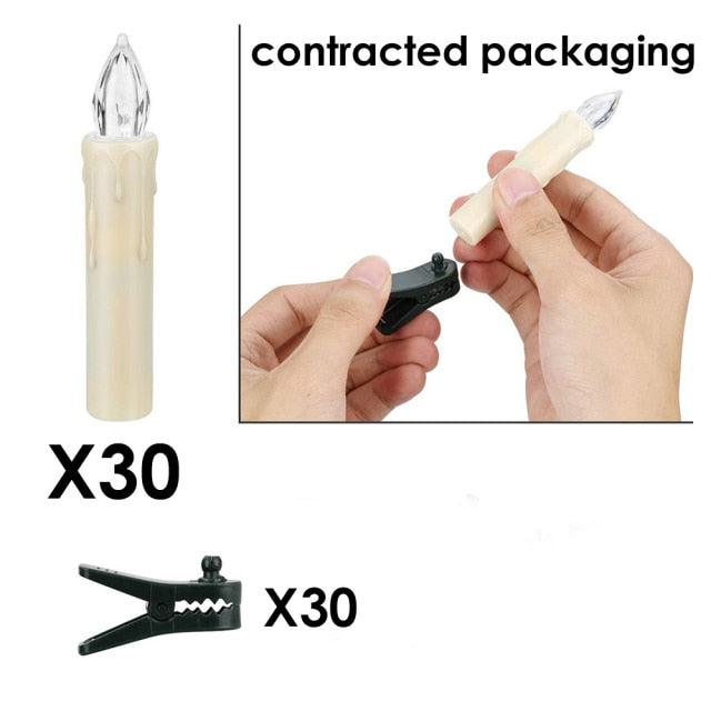 Creative LED Candle Lamp Simulation Flame Tea Light Home Birthday Christmas Candle Battery Operated Flameless LED Candles Lights Ideal For Thanksgiving Table Christmas Home Dec Party Wedding Candles Safety Home Decoration Stevvex