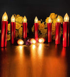 Creative LED Candle Lamp Simulation Flame Tea Light Home Birthday Christmas Candle Battery Operated Flameless LED Candles Lights Ideal For Thanksgiving Table Christmas Home Dec Party Wedding Candles Safety Home Decoration Stevvex
