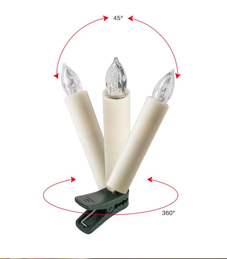Creative LED Candle Lamp Simulation Flame Tea Light Home Birthday Christmas Candle Battery Operated Flameless LED Candles Lights Ideal For Thanksgiving Table Christmas Home Dec Party Wedding Candles Safety Home Decoration Stevvex