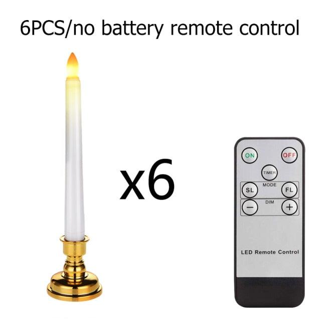 Creative LED Candle Lamp Simulation Flame Tea Light Home Birthday Christmas Candle Battery Operated Flameless LED Candles Lights Ideal For Thanksgiving Table Christmas Home Dec Party Wedding Candles Safety Home Decoration Stevvex
