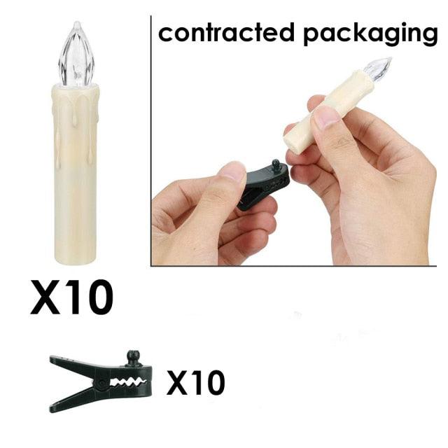 Creative LED Candle Lamp Simulation Flame Tea Light Home Birthday Christmas Candle Battery Operated Flameless LED Candles Lights Ideal For Thanksgiving Table Christmas Home Dec Party Wedding Candles Safety Home Decoration Stevvex
