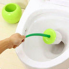 Creative Lovely Cherry Shape Lavatory Brush Toilet Brush And Holder Set Cleaning Bathroom Toilet Accessories Cherry Shape Toilet Brush Standing Toilet Brush Set  Compact Household Bathroom Cherry Toilet Brush Stevvex