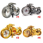Creative Motorcycle Motorbike Pattern Non Ticking Analog Alarm Clock  Alarm Clock Desk Clock Creative Home Birthday Gift Cool Clock