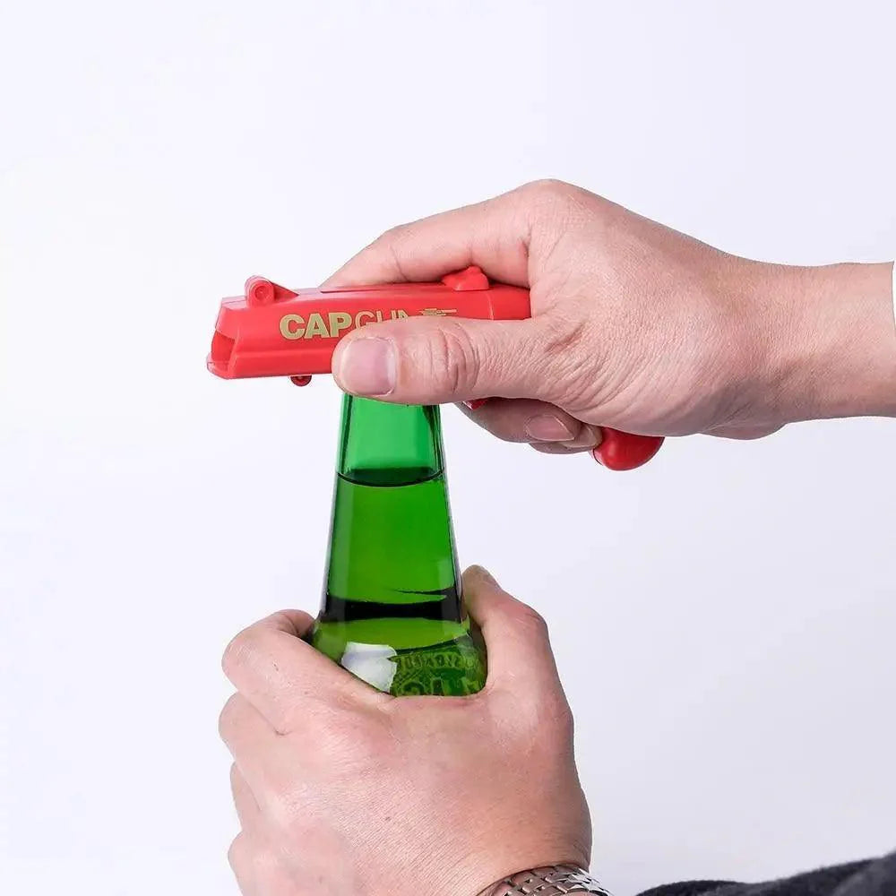 Creative Party Bottle Can Opener Durable Cap Launcher Bar Tool Drink Opening Kitchen Gadget Great Gift Funny Launcher Bottle Opener For Creative Game Party Bar Plastic Bottle Launcher Stevvex