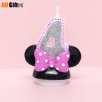 Creative Scented Birthday Weddings Art Candles Digits Cartoon Flameless Candle Cake for Children Gifts Happy Birthday Decoration Children Cute Birthday Cake Candle Party Cake Decoration Stevvex