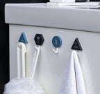 Creative Simple Hook Geometry Hook Key Umbrella Clothes Hook Strong Bathroom Wall Hook Wall Hanger Wall Keychains Holder Hanger Organizer for Home Office Dorm Rooms Decoration