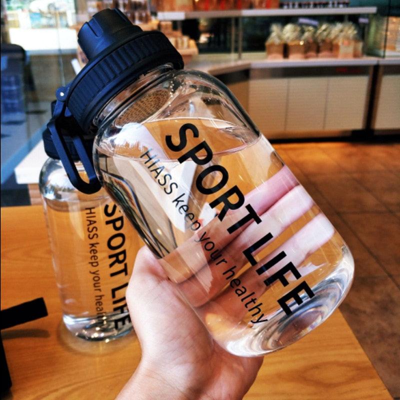 Creative Water Bottle Glass Drink Bottles For Camping Hiking Climbing Sport Bottle Portable Bottle Drinkware Eco-friendly Wide Mouth Glass Drinking Water Bottle Reusable Sport Water Bottles for Gym Hiking Stevvex