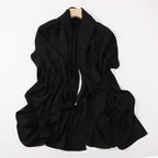 Crinkle-Resistant Long Hijab Silk-Like Hijab (MH154)