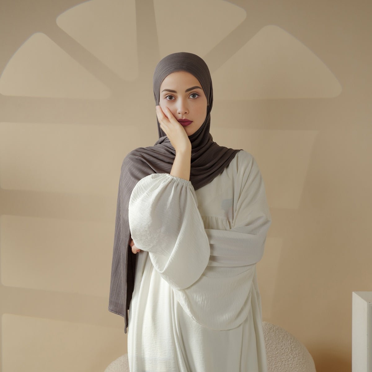 Crinkled Soft Jersey Hijab | Crinkled Hijab (MH001) Mariam's Collection