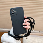 Crossbody Necklace Strap Cord Phone Case For Xiaomi 12 Lite 12t 11 Lite 5g Ne Redmi Note 11 12 Pro A1 10a 10c Soft Cover Silicone Stylish Cord Strap Rope Shell Shockproof Bumper Phone Case Lanyard Cover Stevvex