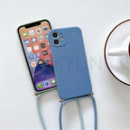 Crossbody Necklace Strap Cord Phone Case For Xiaomi 12 Lite 12t 11 Lite 5g Ne Redmi Note 11 12 Pro A1 10a 10c Soft Cover Silicone Stylish Cord Strap Rope Shell Shockproof Bumper Phone Case Lanyard Cover Stevvex