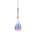 Crystal Ball Star Moon Sun Ring Rainbow Catcher Crystal Pendant Hanging Crystal Sun catcher Ornament Prism Stone Beads Ornament Home Window Wind-chimes Car Decoration Stevvex