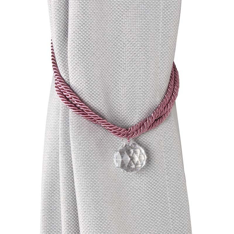 Crystal Bead Curtain Tieback Bling Diamond Bandage Rope Accessories Curtains Holder Buckle Tie Home Decorative Tieback Flower Curtain Clips Buckle with Stretchy Wire Rope For Home Office Decoration Stevvex
