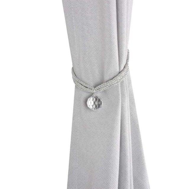 Crystal Bead Curtain Tieback Bling Diamond Bandage Rope Accessories Curtains Holder Buckle Tie Home Decorative Tieback Flower Curtain Clips Buckle with Stretchy Wire Rope For Home Office Decoration Stevvex