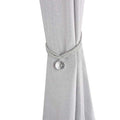 Crystal Bead Curtain Tieback Bling Diamond Bandage Rope Accessories Curtains Holder Buckle Tie Home Decorative Tieback Flower Curtain Clips Buckle with Stretchy Wire Rope For Home Office Decoration Stevvex