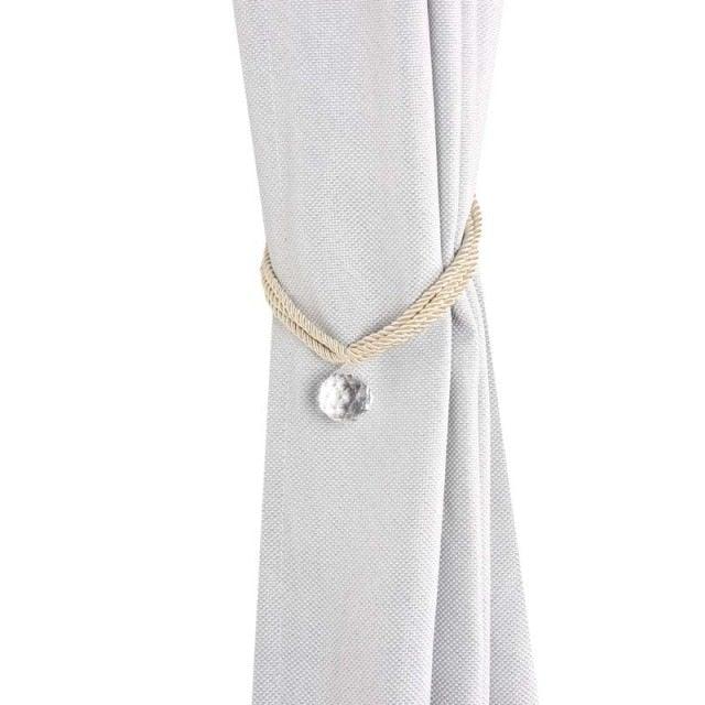 Crystal Bead Curtain Tieback Bling Diamond Bandage Rope Accessories Curtains Holder Buckle Tie Home Decorative Tieback Flower Curtain Clips Buckle with Stretchy Wire Rope For Home Office Decoration Stevvex