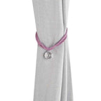 Crystal Bead Curtain Tieback Bling Diamond Bandage Rope Accessories Curtains Holder Buckle Tie Home Decorative Tieback Flower Curtain Clips Buckle with Stretchy Wire Rope For Home Office Decoration Stevvex