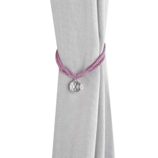 Crystal Bead Curtain Tieback Bling Diamond Bandage Rope Accessories Curtains Holder Buckle Tie Home Decorative Tieback Flower Curtain Clips Buckle with Stretchy Wire Rope For Home Office Decoration Stevvex
