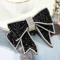 Crystal Big Bow Hair Clips For Women Girls Hair Accessories Rhinestone Hairpins Plastic Hairgirps Retro Barrette Headwear Gorgeous Hair Accessories For Women Stevvex