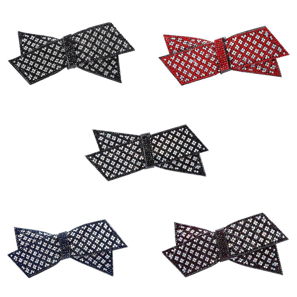 Crystal Big Bow Hair Clips For Women Girls Hair Accessories Rhinestone Hairpins Plastic Hairgirps Retro Barrette Headwear Gorgeous Hair Accessories For Women Stevvex