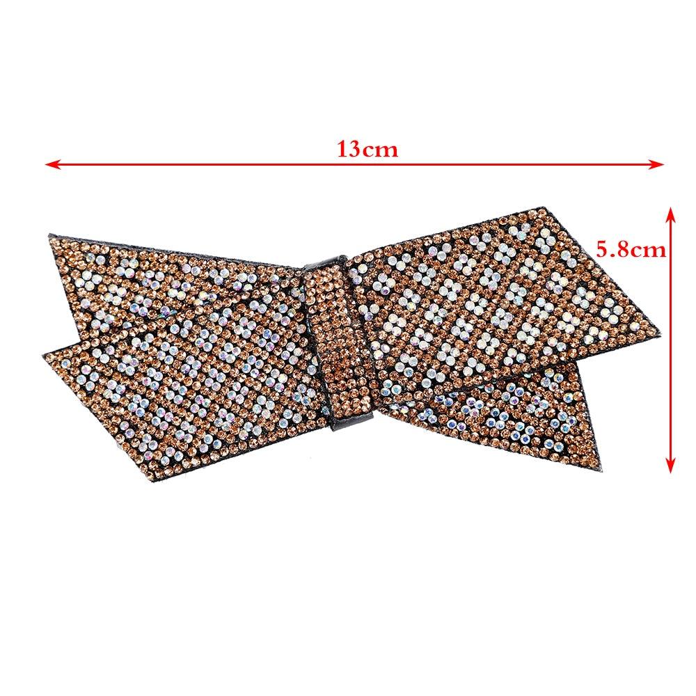 Crystal Big Bow Hair Clips For Women Girls Hair Accessories Rhinestone Hairpins Plastic Hairgirps Retro Barrette Headwear Gorgeous Hair Accessories For Women Stevvex