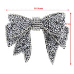 Crystal Big Bow Hair Clips For Women Girls Hair Accessories Rhinestone Hairpins Plastic Hairgirps Retro Barrette Headwear Gorgeous Hair Accessories For Women Stevvex