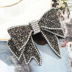 Crystal Big Bow Hair Clips For Women Girls Hair Accessories Rhinestone Hairpins Plastic Hairgirps Retro Barrette Headwear Gorgeous Hair Accessories For Women Stevvex