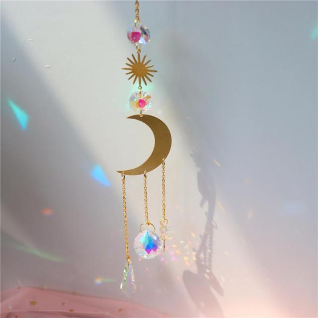 Crystal Dream Wind Chimes Dream Catcher Gifts Wall Hanging Home Decoration Window Wind Spinner OrnamentFor Bedroom Living Room Decoration Creative Girls Gifts Photography Stevvex