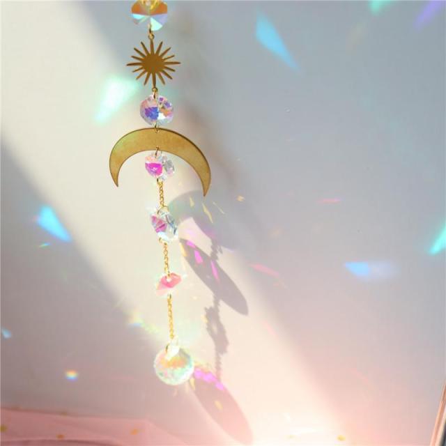 Crystal Dream Wind Chimes Dream Catcher Gifts Wall Hanging Home Decoration Window Wind Spinner OrnamentFor Bedroom Living Room Decoration Creative Girls Gifts Photography Stevvex