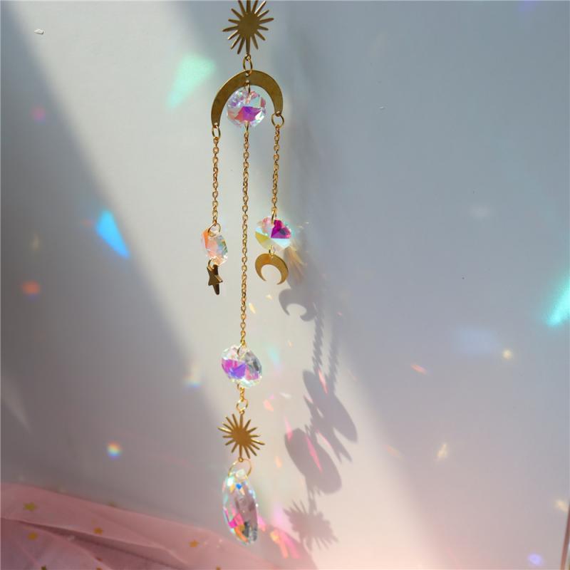 Crystal Dream Wind Chimes Dream Catcher Gifts Wall Hanging Home Decoration Window Wind Spinner OrnamentFor Bedroom Living Room Decoration Creative Girls Gifts Photography Stevvex